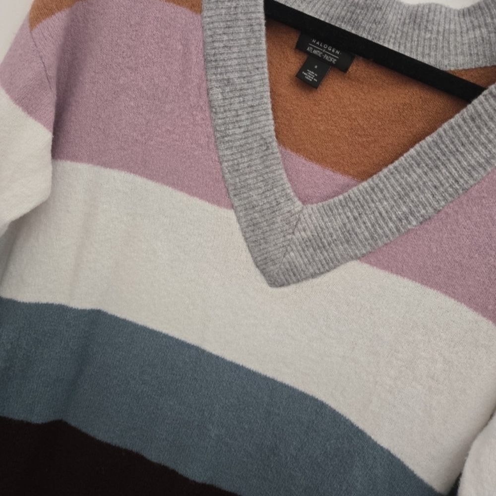 Halogen Multicolor Striped Sweater - image 4
